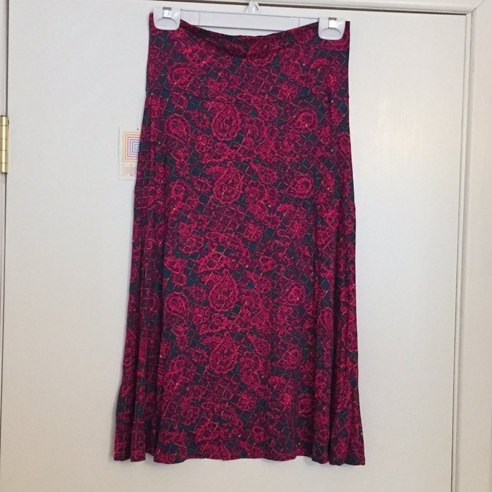 S/M LuLaRoe Azure Skirt F04 21 22
